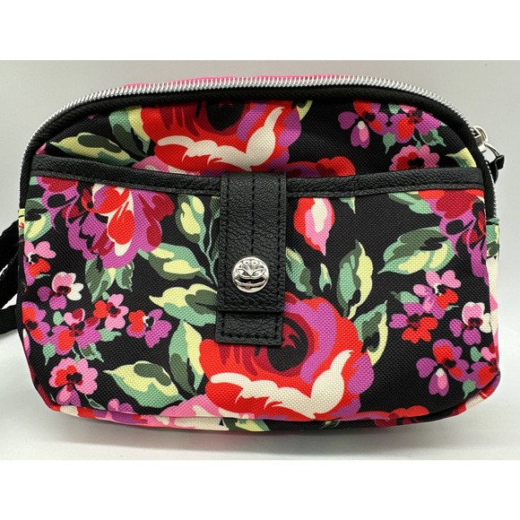 Lily Bloom Crossbody Purse Zip Pouch Small Shoulder Bag‎ Floral Print crossbody - Picture 2 of 5